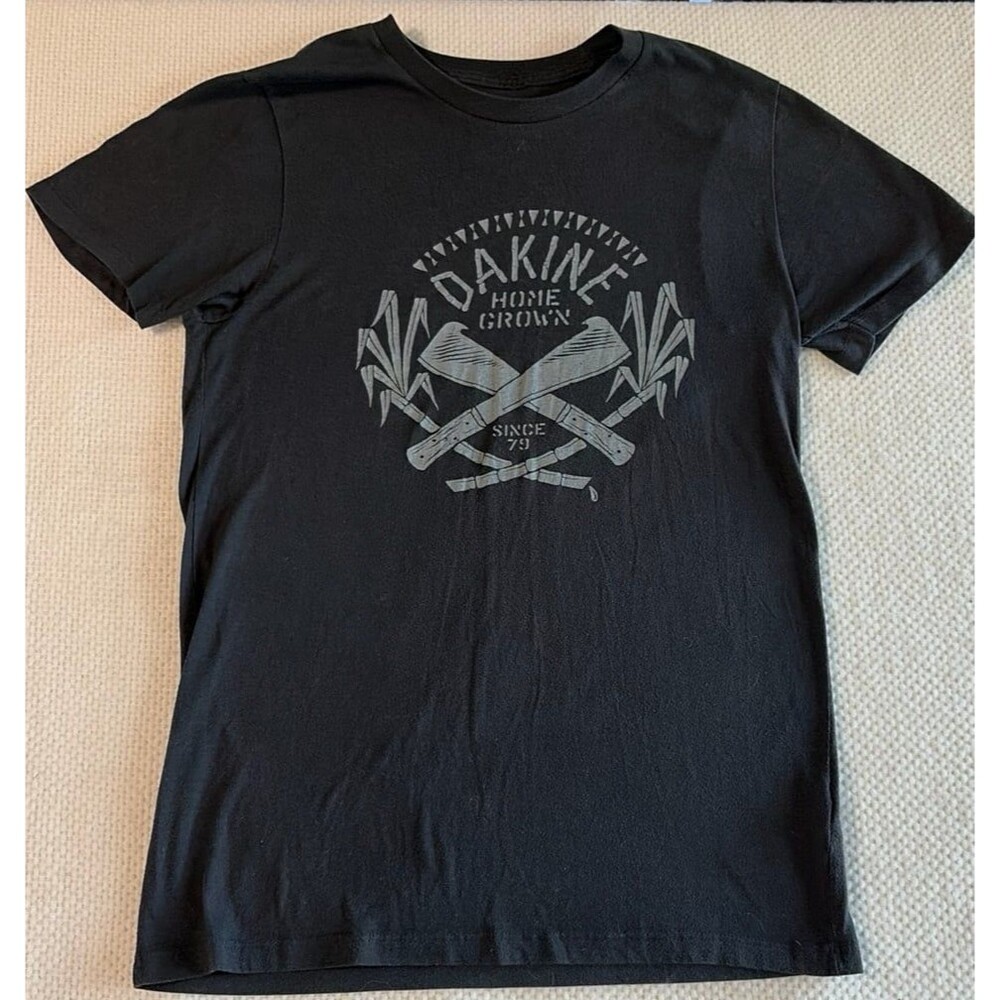 DaKine Home Grown Graphic T-Shirt Size S Black Retro Surf Skate